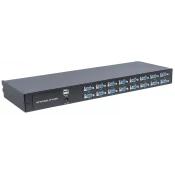 Intellinet comutador KVM VGA modular de 16 portas, para utilização com as referências 507622, 507738, 507981, 507998, 508025, 508032, 508049 e 508056