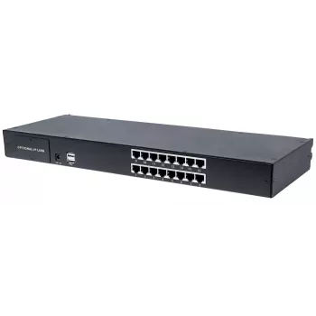 Intellinet comutador KVM VGA CAT5 modular de 16 portas, para utilização com as referências 507622, 507738, 507981, 507998, 508025, 508032, 508049 e 508056