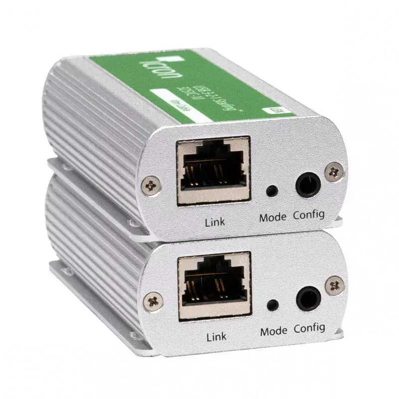 Extensor KVM emissor e recetor Icron 00-00457 com fios USB Type-C 10 m