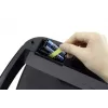 Durable TOUCH 21L retangular aço inoxidável preto prateado