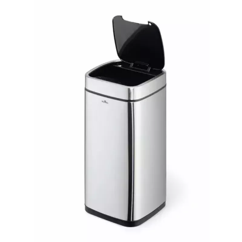 Durable TOUCH 21L retangular aço inoxidável preto prateado