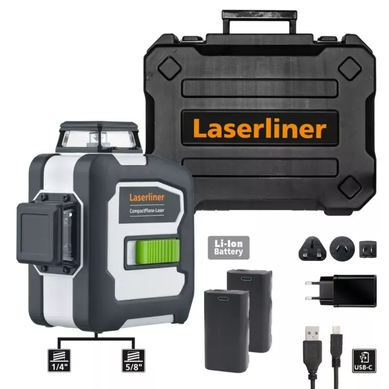 Laserliner CompactPlane 3G Pro laser de linhas cruzadas, 30 m (036.295A)