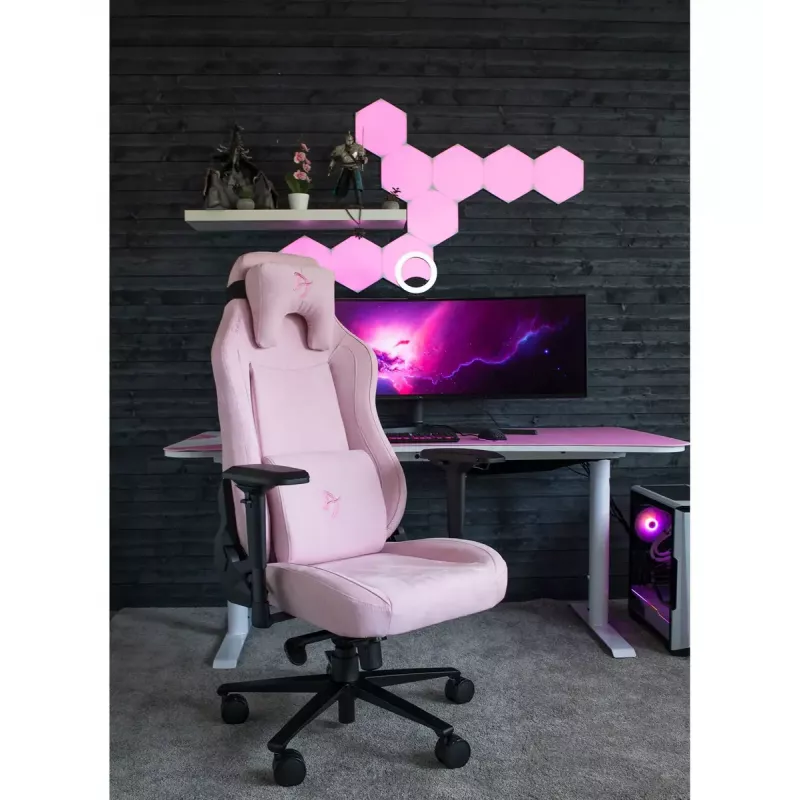 Cadeira gaming Arozzi Vernazza Supersoft rosa