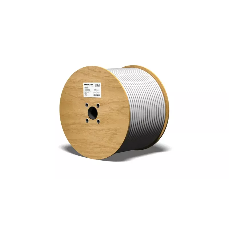 Cabo coaxial Megasat 100223 500m branco 75 Ω