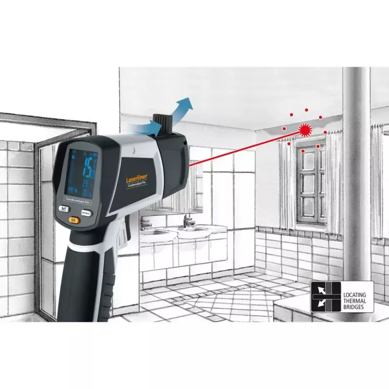 Laserliner CondenseSpot Pro medidor de temperatura e humidade