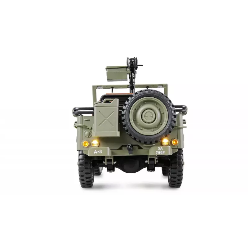 Amewi 22737 Jeep Willys MB Scale Crawler 4WD 1:14 RTR, verde, 14+