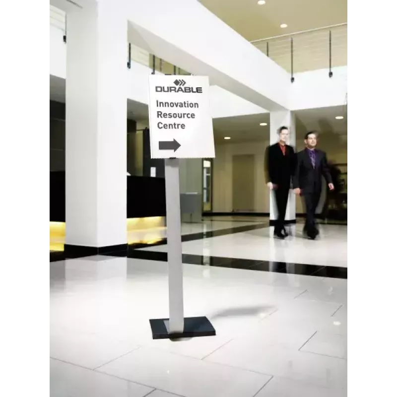Expositor de informações Durable 481323 A3 acrílico prateado