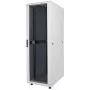 Armário de rede Intellinet 19 polegadas – autónomo, 26HE, 600x600 mm (largura x profundidade), cinzento, Flatpack, máx. 1500 kg, fechadura de porta multiponto, uma fechadura por painel lateral, profundidade útil 123 a 373 mm, IP20, rack, aço