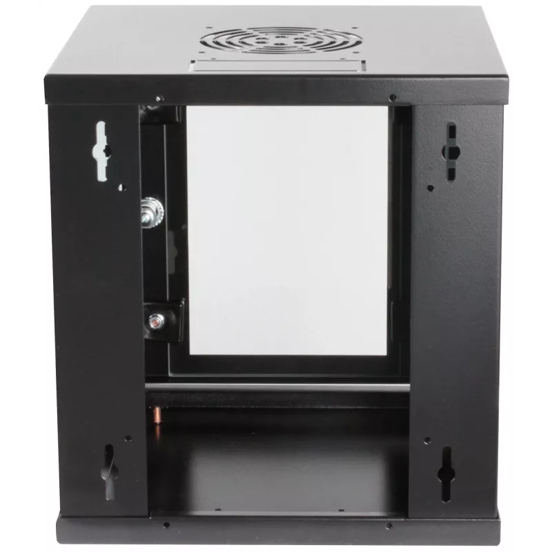 Armário de rede Intellinet 10 polegadas – montagem na parede (standard), 6HE, 300 mm de profundidade, preto, montado, máx. 60 kg, também adequado para colocação em mesa ou chão, profundidade útil 265 mm, porta de metal e vidro, painel traseiro, laterais removíveis, peças para montagem na parede (por ex. parafusos/buchas) não incluídas