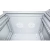 Armário de rede Intellinet 19 polegadas – montagem na parede (standard), 12HE, 450 mm de profundidade, cinzento, desmontado, máx. 60 kg, também adequado para colocação em mesa ou chão, profundidade útil 260 mm, porta de metal e vidro, painel traseiro, painéis laterais removíveis, peças de montagem na parede (por ex. parafusos/buchas) não incluídas