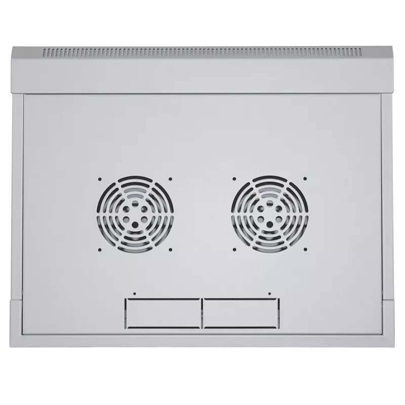 Armário de rede Intellinet 19 polegadas – montagem na parede (standard), 12HE, 450 mm de profundidade, cinzento, desmontado, máx. 60 kg, também adequado para colocação em mesa ou chão, profundidade útil 260 mm, porta de metal e vidro, painel traseiro, painéis laterais removíveis, peças de montagem na parede (por ex. parafusos/buchas) não incluídas
