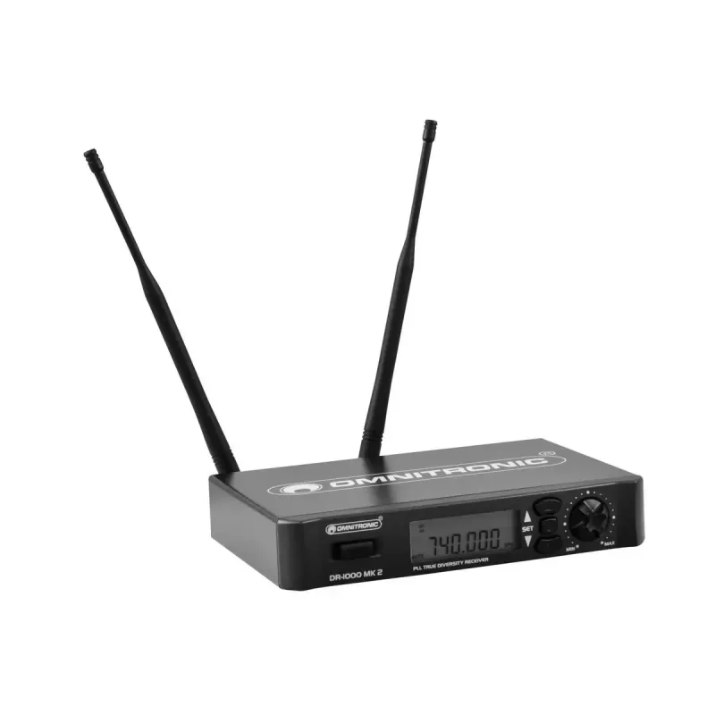 Recetor de microfone sem fios de secretária Omnitronic 13061092