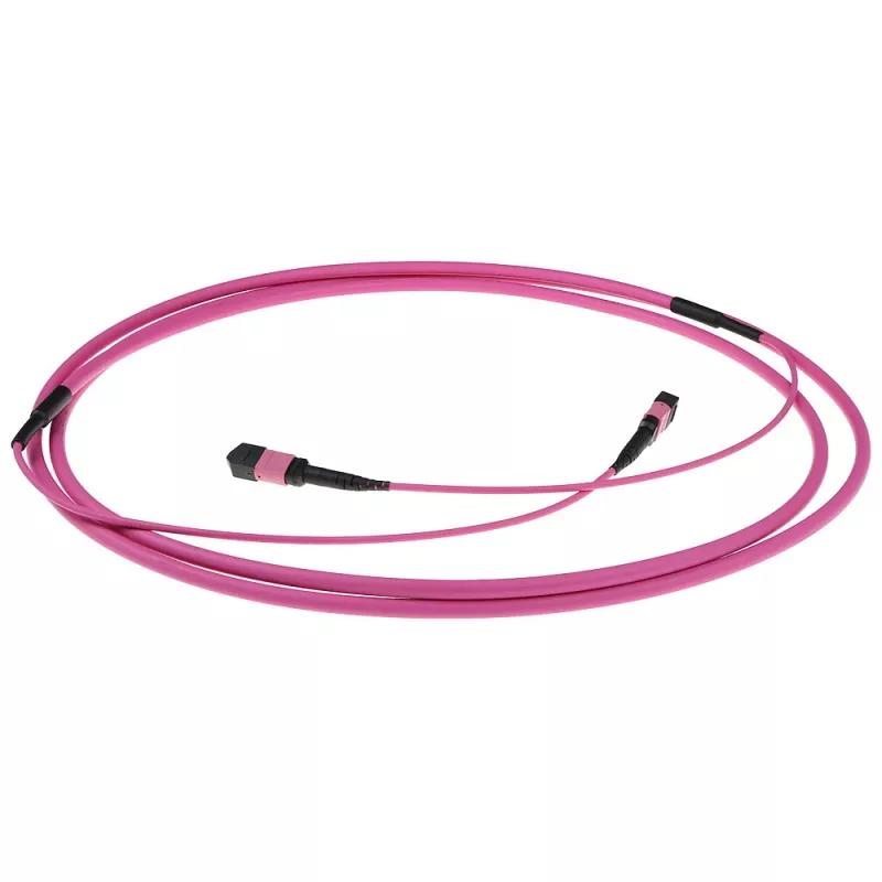 ACT 30 metros multimodo 50/125 OM4(OM3) polaridade A cabo troncal de fibra ótica com conectores fêmea MTP/MPO