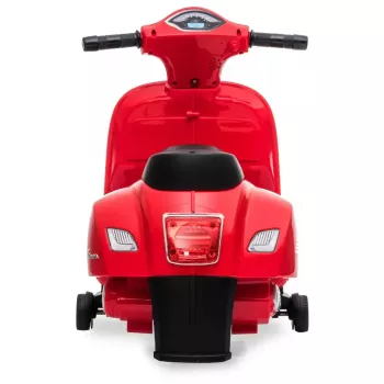 Veículo elétrico montável Jamara Vespa Mini Roller – a bateria, 4 rodas, para crianças a partir de 1,6 anos, luzes, cores: preto/vermelho
