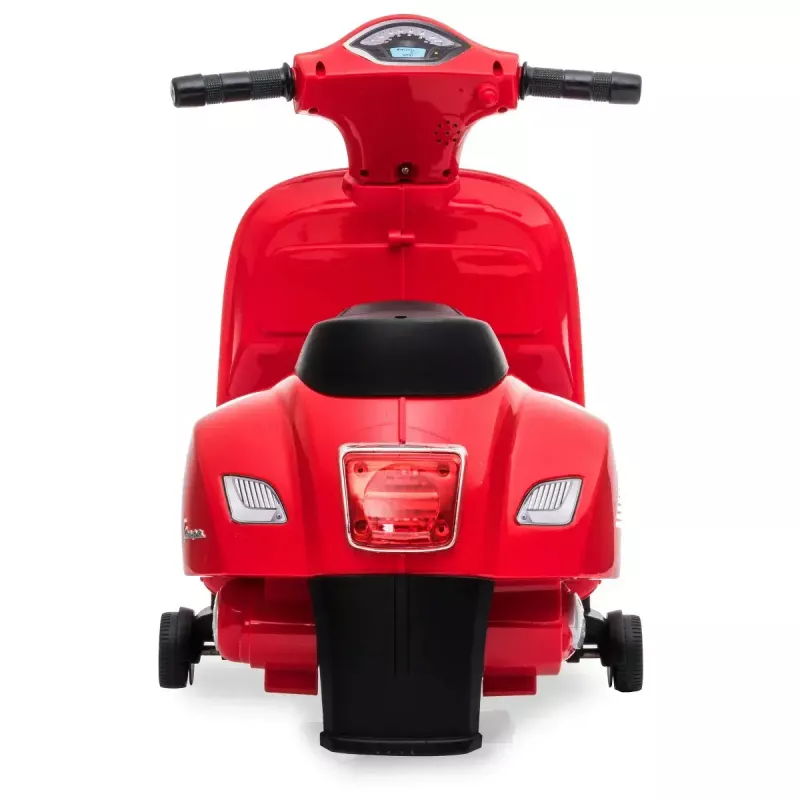 Veículo elétrico montável Jamara Vespa Mini Roller – a bateria, 4 rodas, para crianças a partir de 1,6 anos, luzes, cores: preto/vermelho