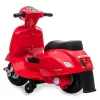 Veículo elétrico montável Jamara Vespa Mini Roller – a bateria, 4 rodas, para crianças a partir de 1,6 anos, luzes, cores: preto/vermelho