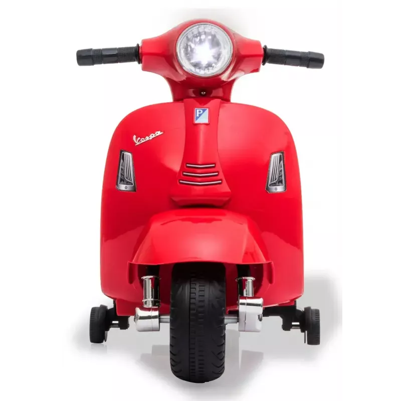 Veículo elétrico montável Jamara Vespa Mini Roller – a bateria, 4 rodas, para crianças a partir de 1,6 anos, luzes, cores: preto/vermelho