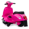Veículo elétrico montável Jamara Vespa Mini Roller, a bateria, 4 rodas, a partir de 1,6 anos, luzes, preto ou rosa