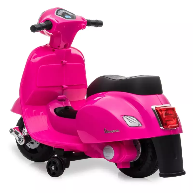 Veículo elétrico montável Jamara Vespa Mini Roller, a bateria, 4 rodas, a partir de 1,6 anos, luzes, preto ou rosa