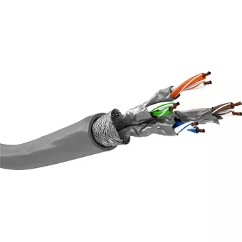 Cabo de rede Goobay 96095 cinzento 305m Cat6a S/FTP