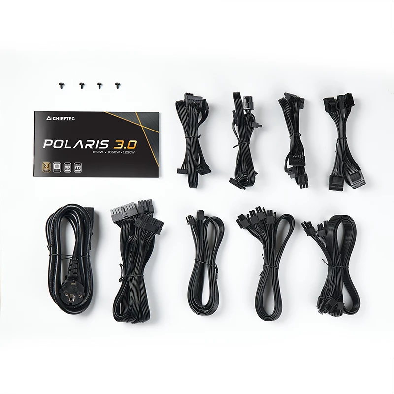 Fonte de alimentação Chieftec Polaris 3.0 1050W 20+4 Pin ATX ATX preto
