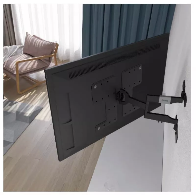 Suporte de parede para TV Hama 00220852 2,29 m (90 polegadas) preto