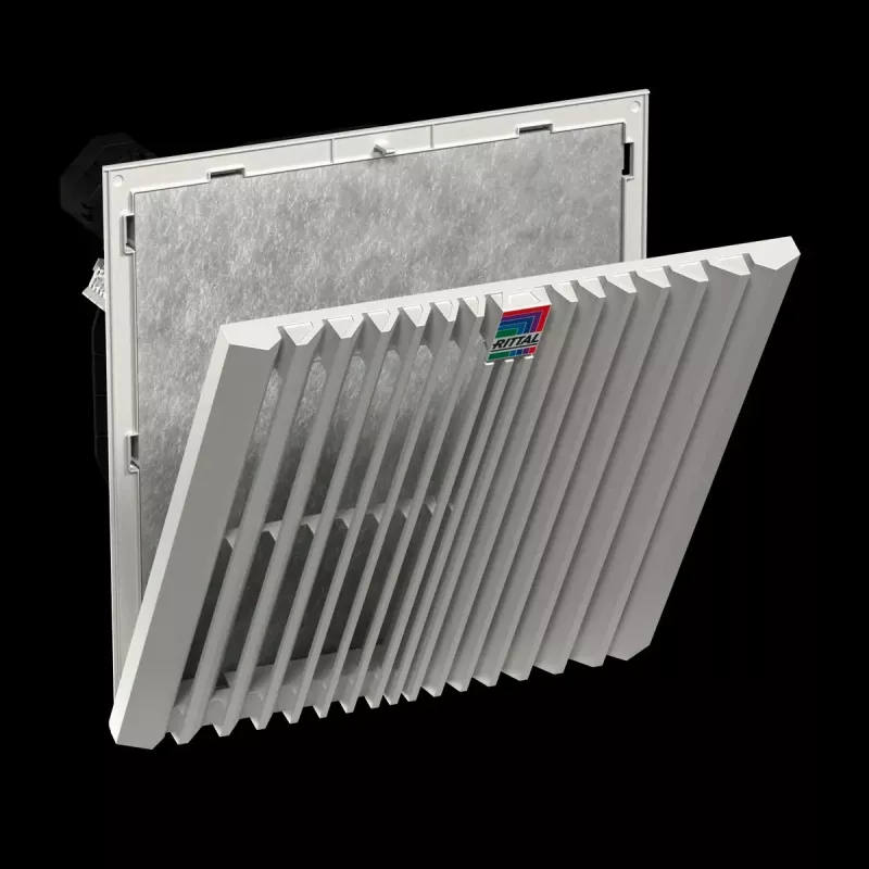 Rittal 3244700 Blue e+ ventoinha com filtro 867/910 m3/h, 230 V, RAL 7035