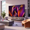 Hisense 100E77NQ PRO 2,54 m (100 polegadas) 4K Ultra HD Smart TV Wi-Fi preto 500 cd/m²