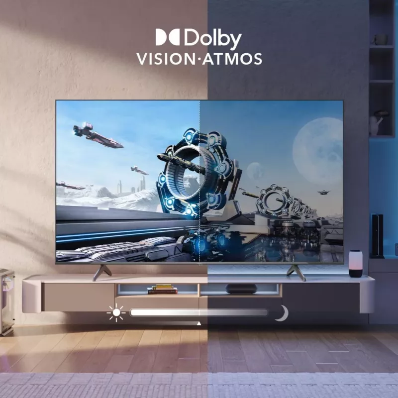 Hisense 100E77NQ PRO 2,54 m (100 polegadas) 4K Ultra HD Smart TV Wi-Fi preto 500 cd/m²