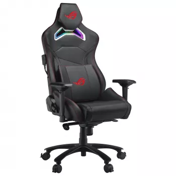 Cadeira gaming universal ASUS ROG Chariot X assento acolchoado preto