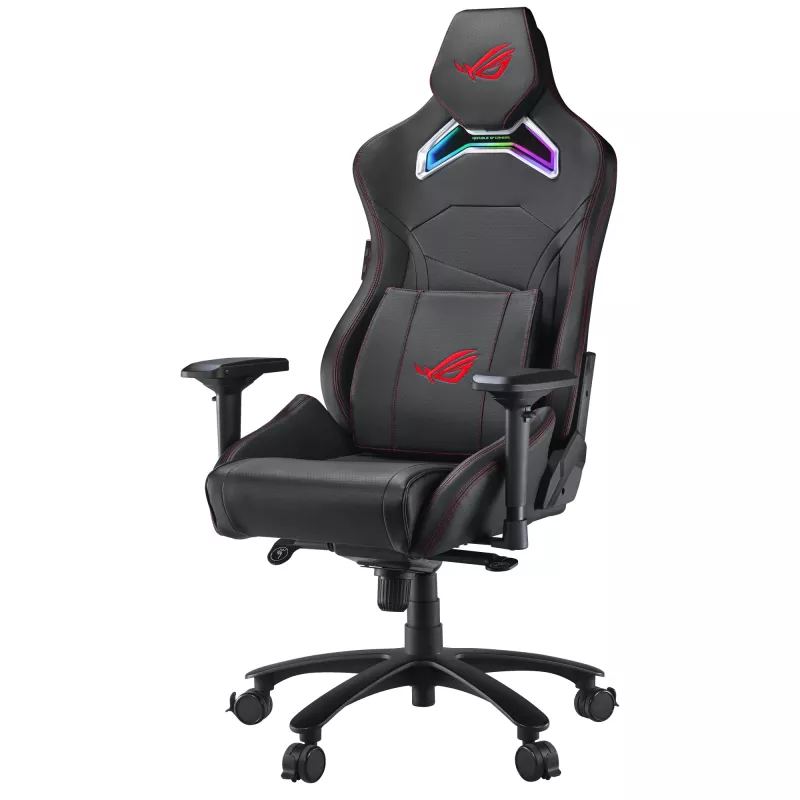 Cadeira gaming universal ASUS ROG Chariot X assento acolchoado preto
