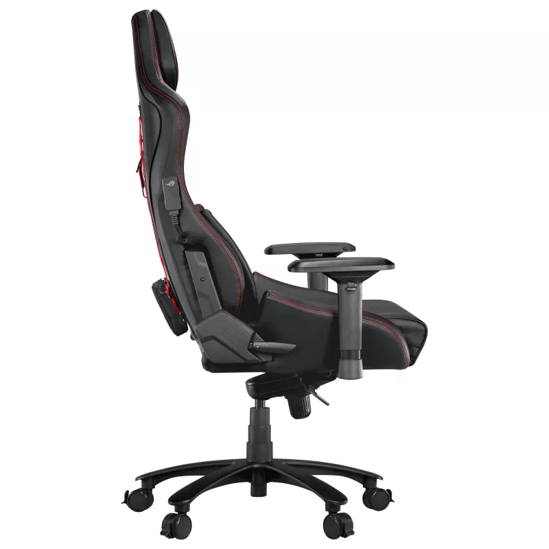 Cadeira gaming universal ASUS ROG Chariot X assento acolchoado preto