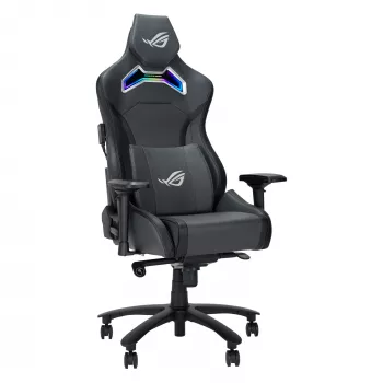 Cadeira gaming universal ASUS ROG Chariot X assento acolchoado cinzento