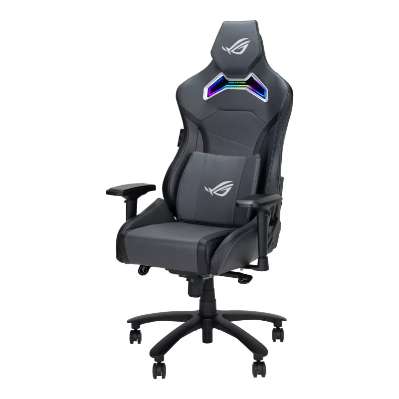 Cadeira gaming universal ASUS ROG Chariot X assento acolchoado cinzento