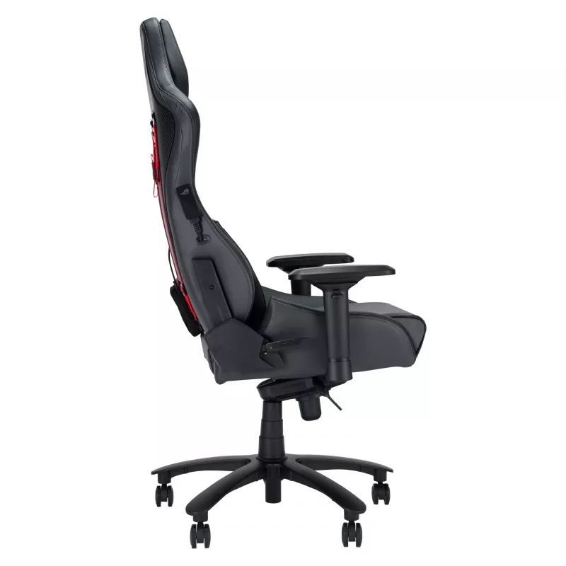 Cadeira gaming universal ASUS ROG Chariot X assento acolchoado cinzento
