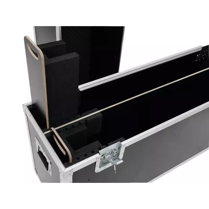 Flightcase Roadinger 31998012 contraplacado preto prateado 41,6 kg