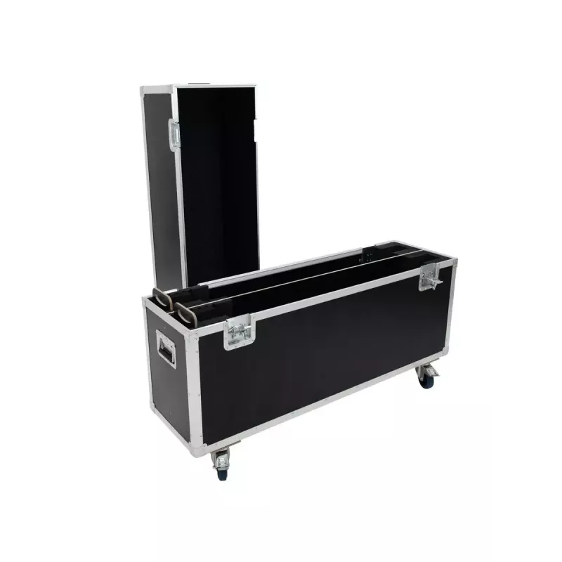 Flightcase Roadinger 31998012 contraplacado preto prateado 41,6 kg