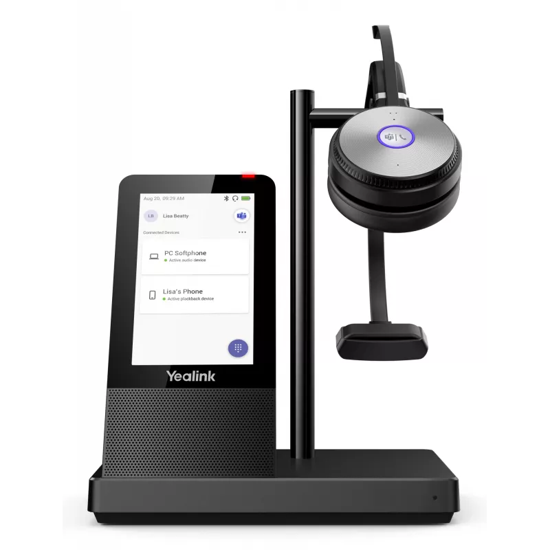 Sistema de audioconferência pessoal Yealink WH66 DECT auricular sem fios MONO TEAMS