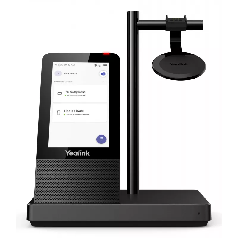 Sistema de audioconferência pessoal Yealink WH66 DECT auricular sem fios MONO TEAMS