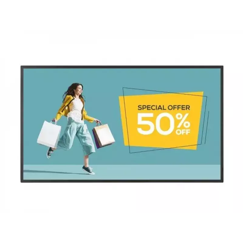 Sharp PN-HY431 ecrã plano de sinalização digital 109,2 cm (43 polegadas) TFT 500 cd/m² 4K Ultra HD preto 24/7