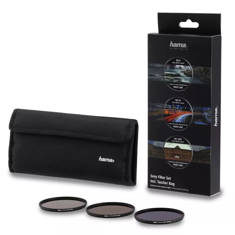 Conjunto de filtros cinzentos Hama 00076902 72 mm