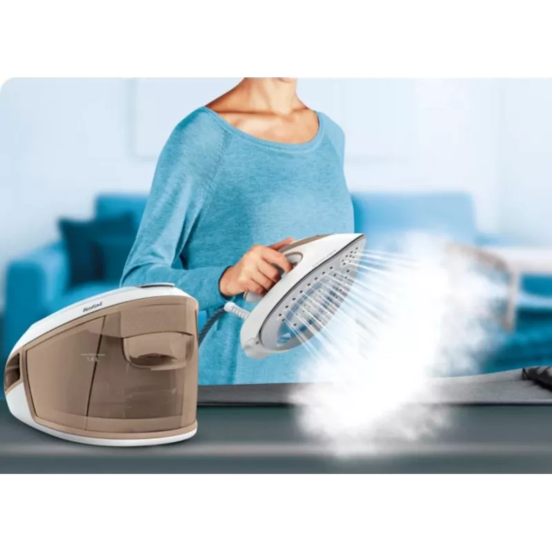 Tefal Express Airglide SV8027 1,8 L base de engomar Durilium Airglide castanho, branco