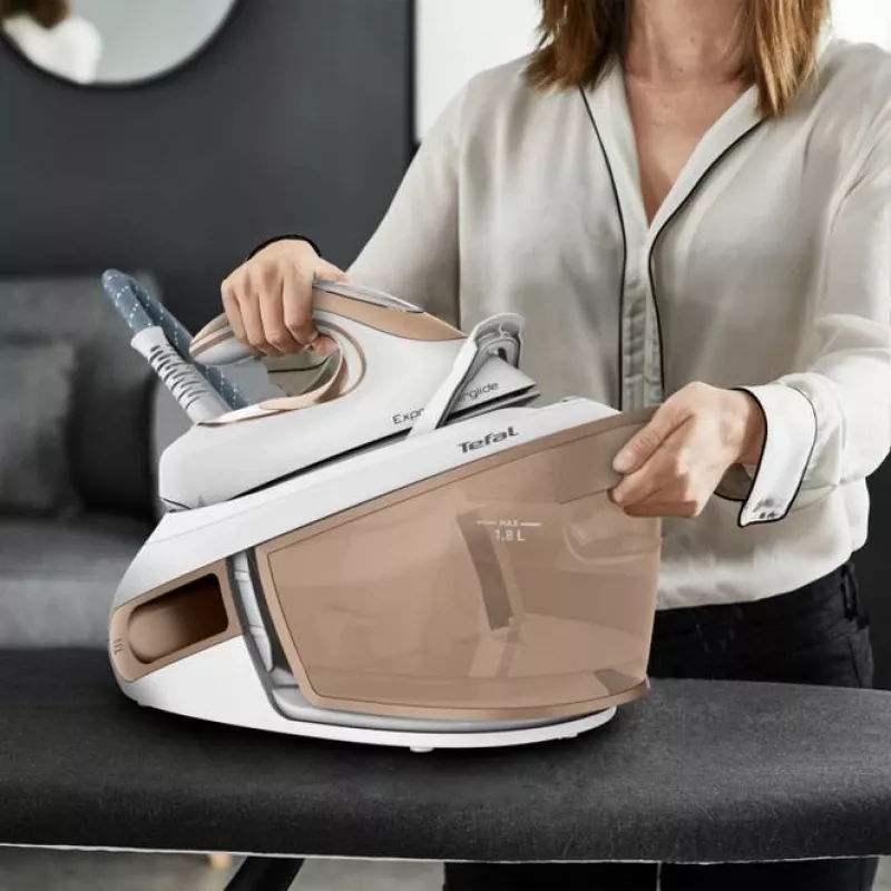 Tefal Express Airglide SV8027 1,8 L base de engomar Durilium Airglide castanho, branco