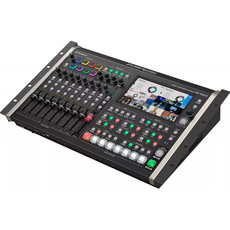 Misturadora de áudio Roland VR-120HD 42 canais 24 bits 48 kHz preto