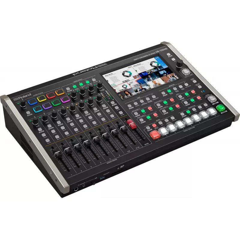 Misturadora de áudio Roland VR-120HD 42 canais 24 bits 48 kHz preto