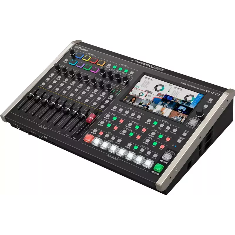 Misturadora de áudio Roland VR-120HD 42 canais 24 bits 48 kHz preto