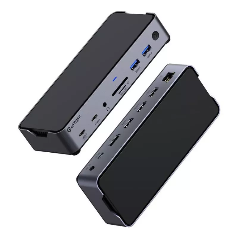 eSTUFF GLB232006 estação de acoplamento USB-C tripla