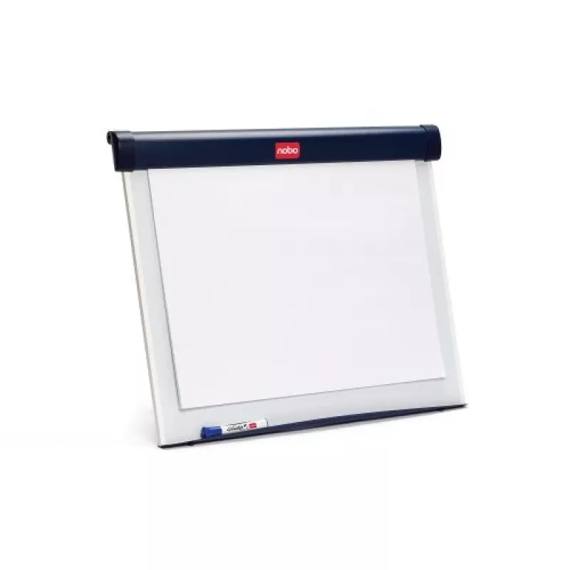 Cavalete para flipchart Nobo Barracuda Desktop, aço, azul, branco, China, 6,93 kg, 750 mm, 655 mm