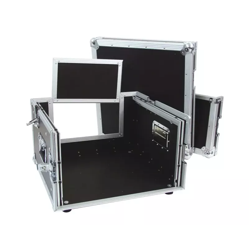 Flightcase Roadinger 30110003 contraplacado preto prateado 11 kg
