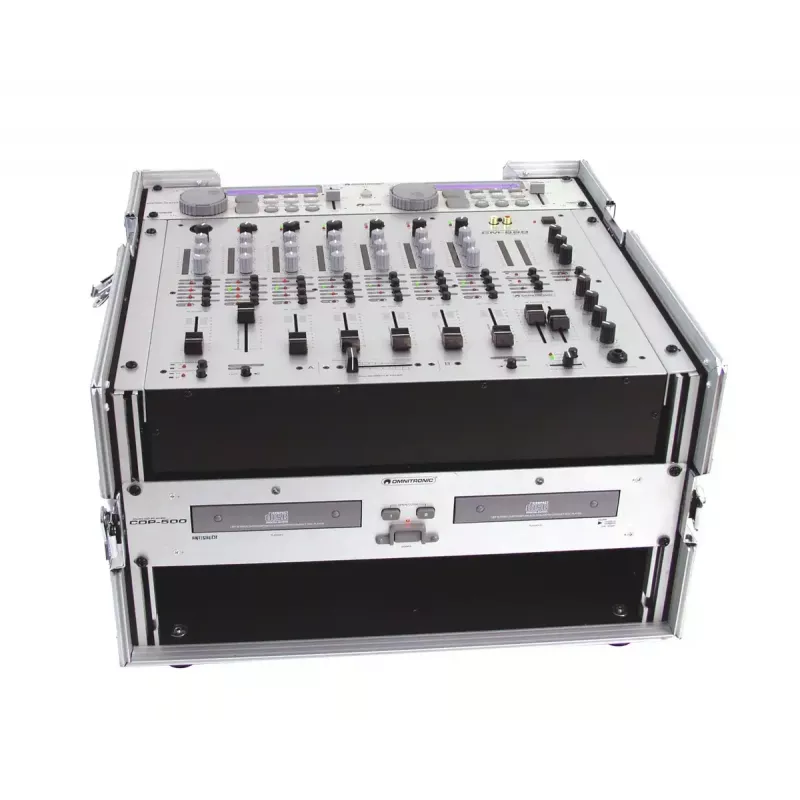 Flightcase Roadinger 30110003 contraplacado preto prateado 11 kg